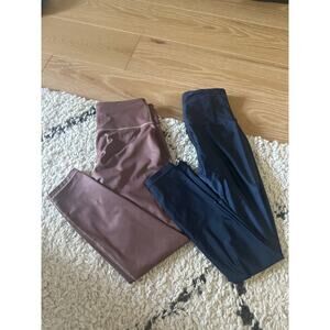 2 Pack Athleta Metallic Legging Bundle